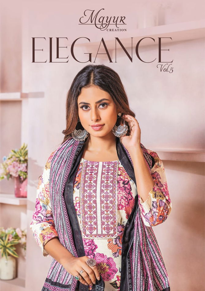 Elegance Vol 5 By Mayur Jaipuri Prints Cotton Kurti With Bottom Dupatta Wholesale Online